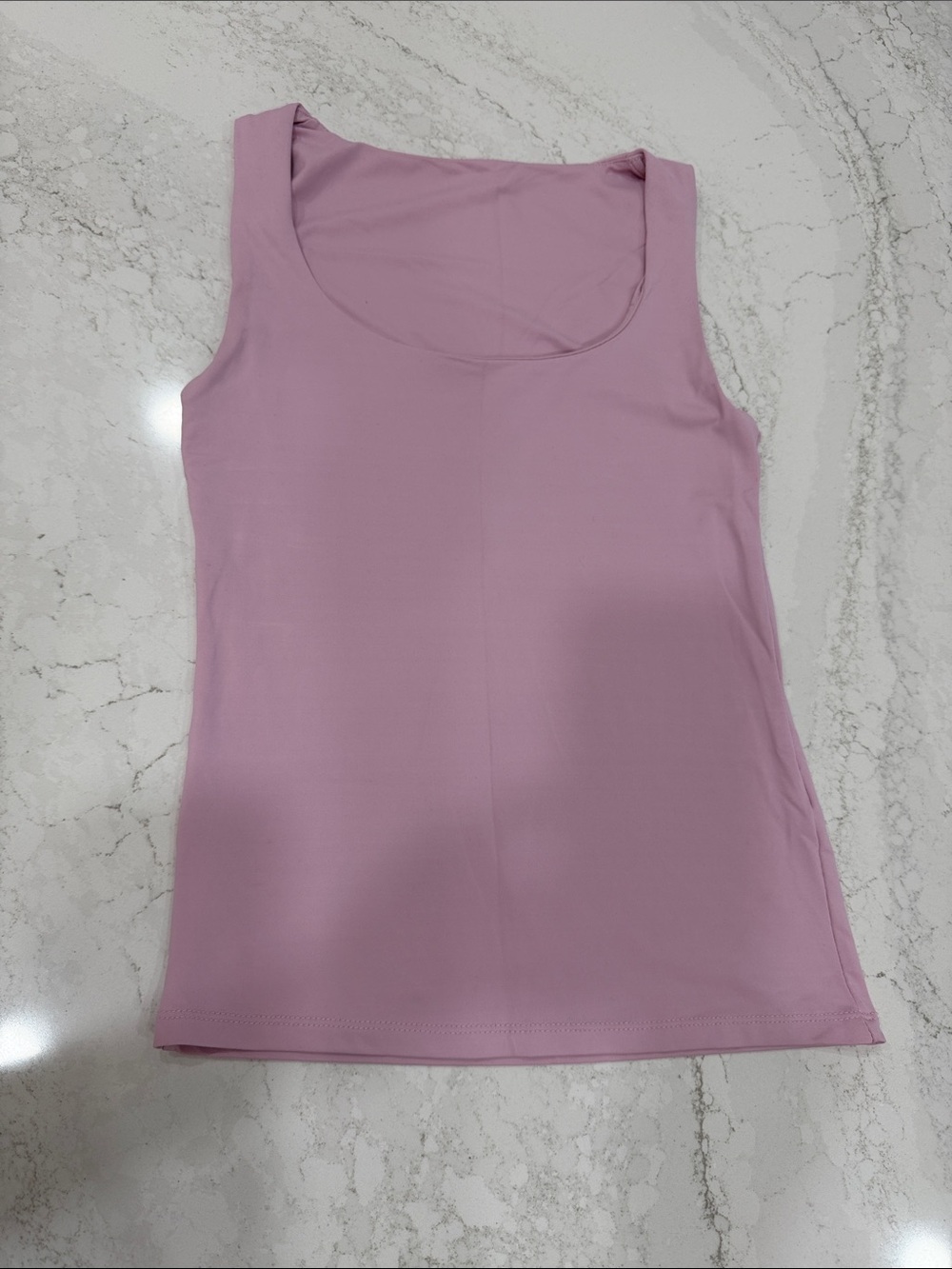 Women's Scoop Neck Tank Top - Dusty Pink
